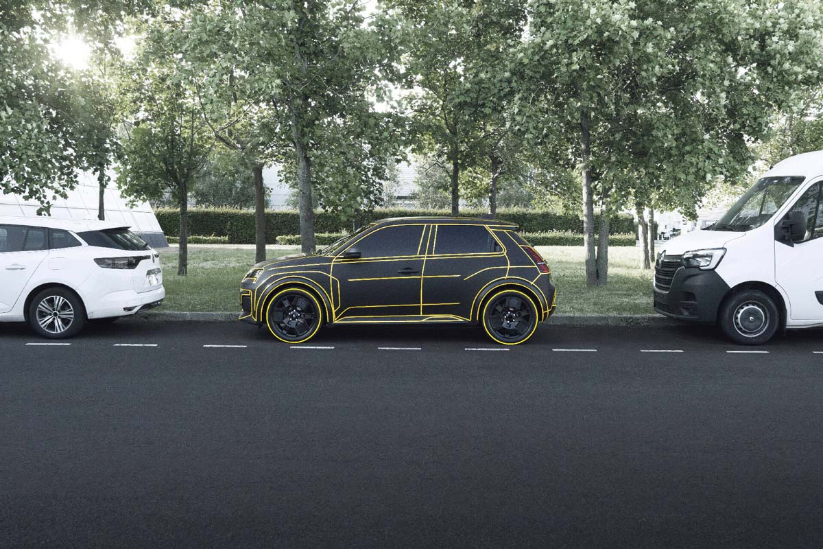 Första bilderna på nya billigare elbilen Renault 5 – ska ersätta Zoe