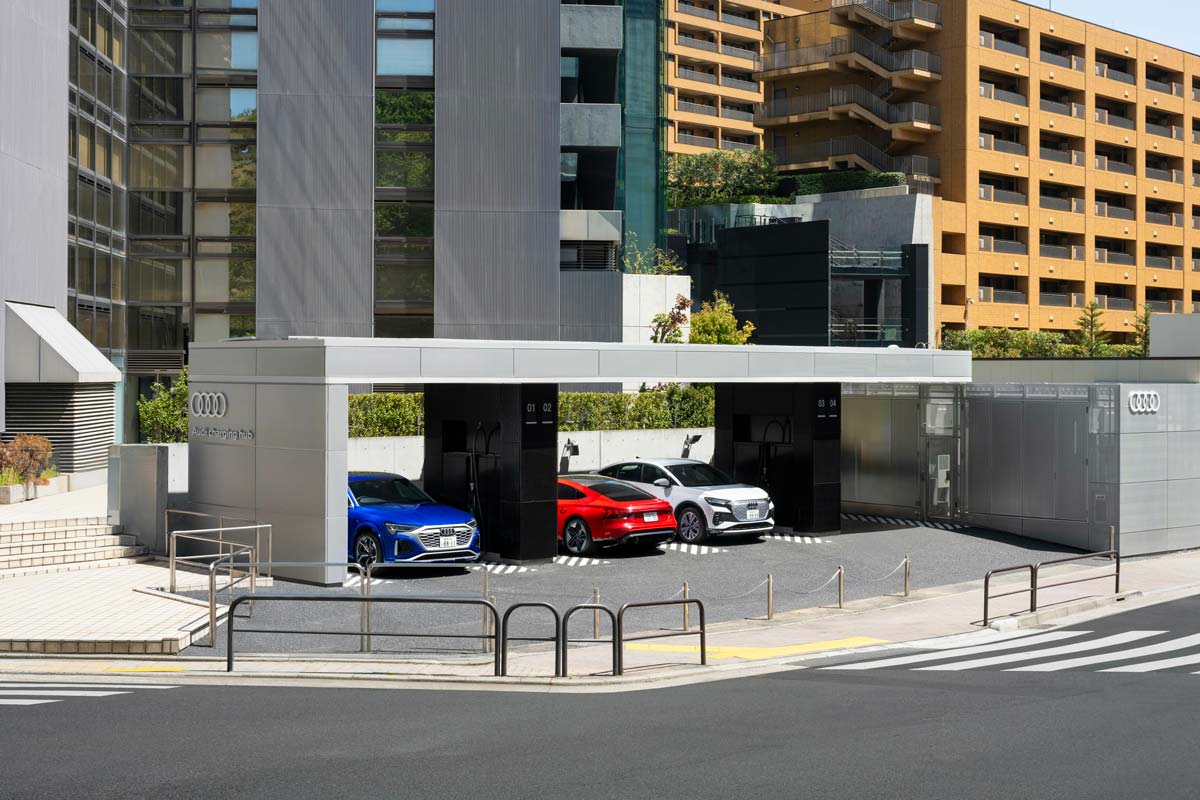 Audi öppnar första Charging Hub utanför Europa – lösningen i ett komplext elnät