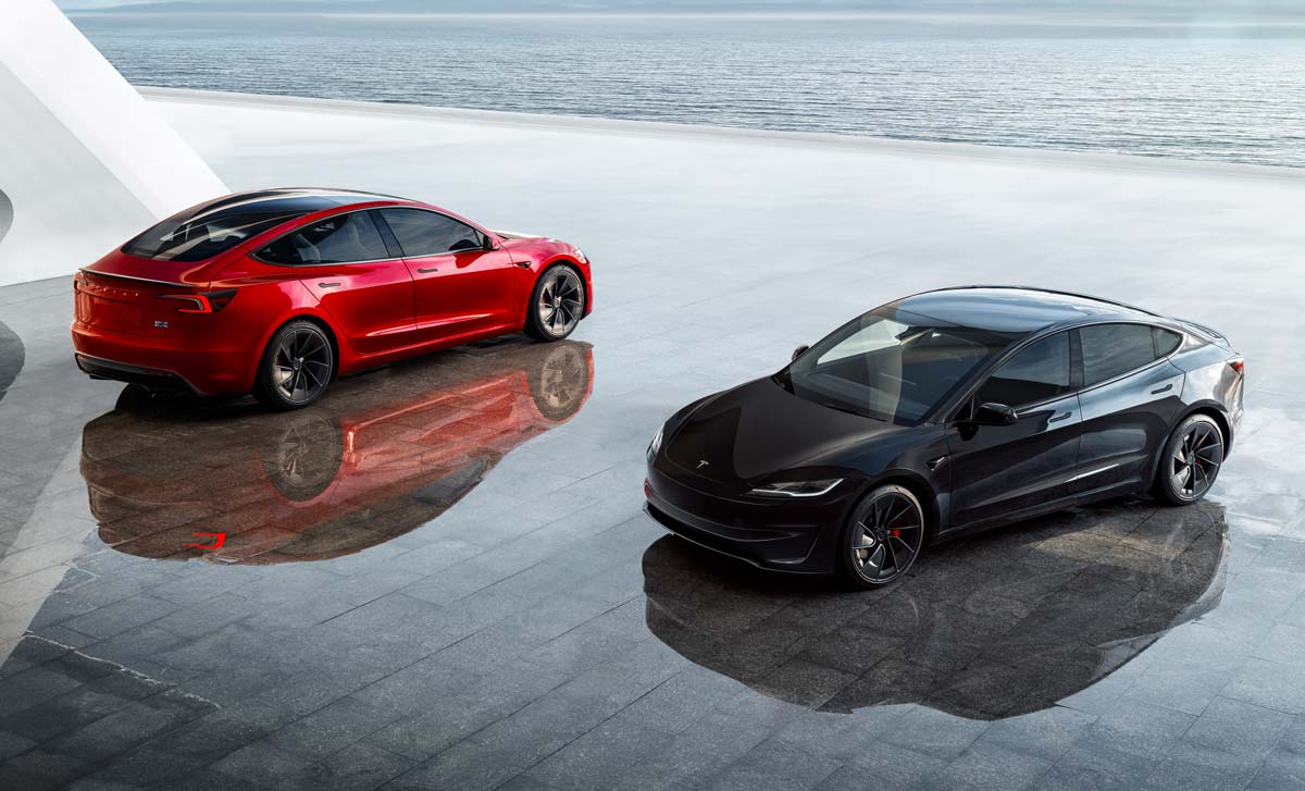 Premiär för nya Tesla Model 3 Performance