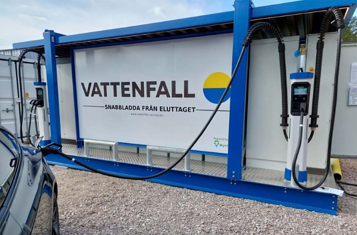 Vattenfall testar mobil snabbladdstation i Söderköping